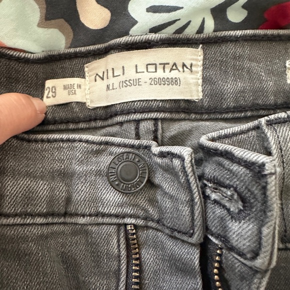 Nili Lotan Denim - Nili Lotan Charcoal Denim Pants